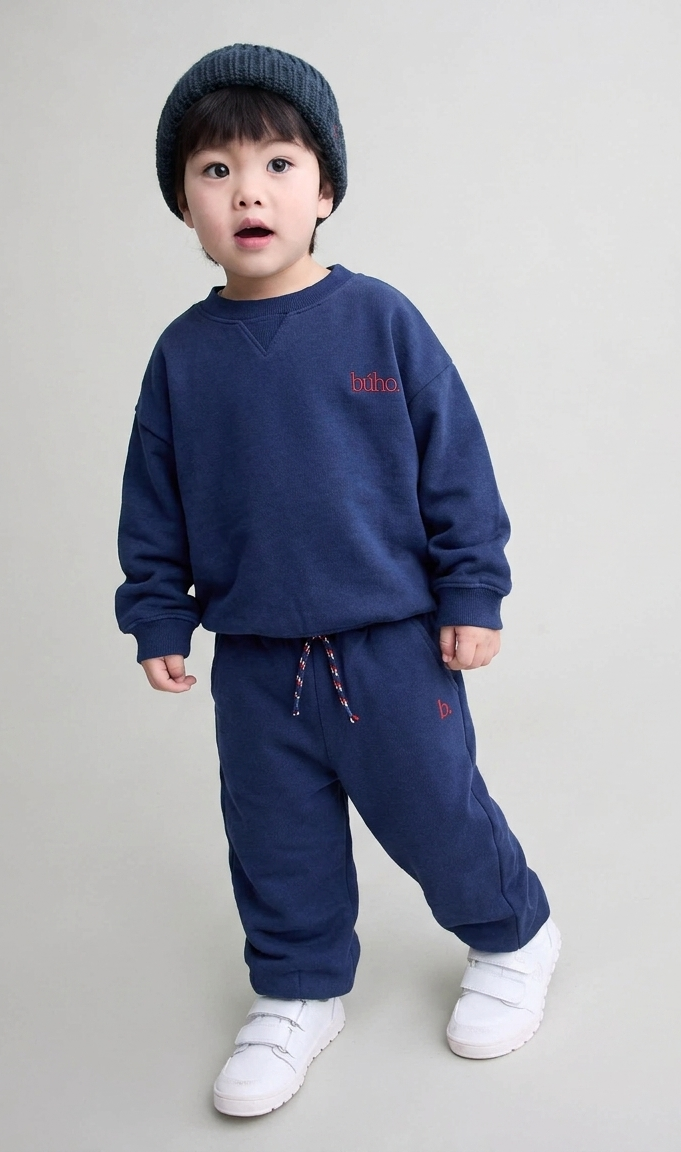 Fleece Sweatshirt & Pant - Marine