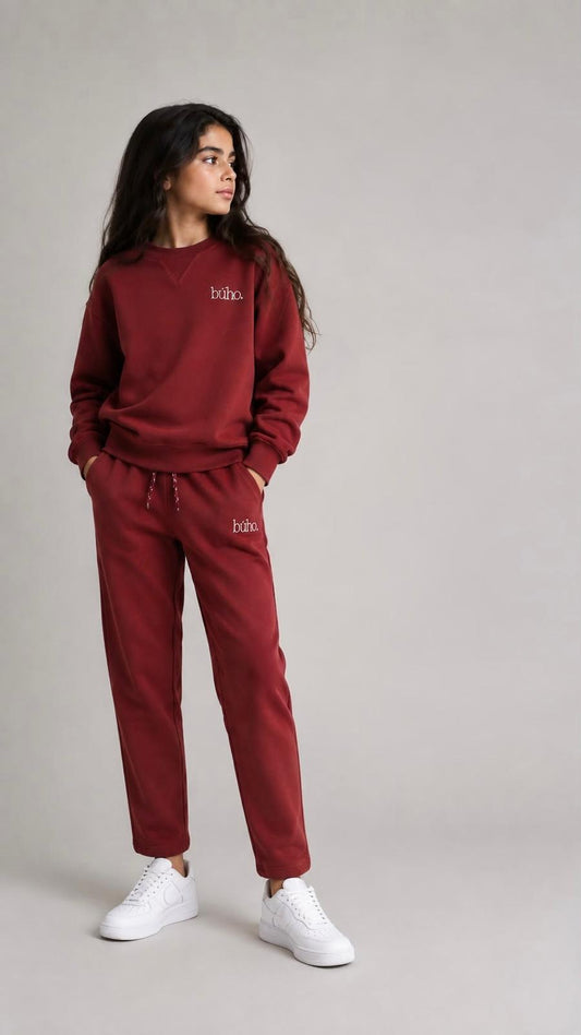 Fleece Sweatshirt - Cherry