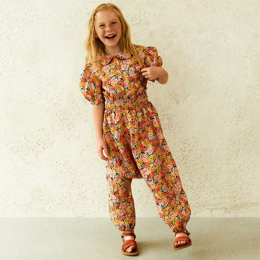 Hawaiian Blouse and Pant Girl Set