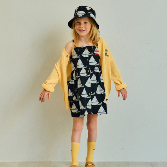 Set - Boat Dress With Reversible Cap