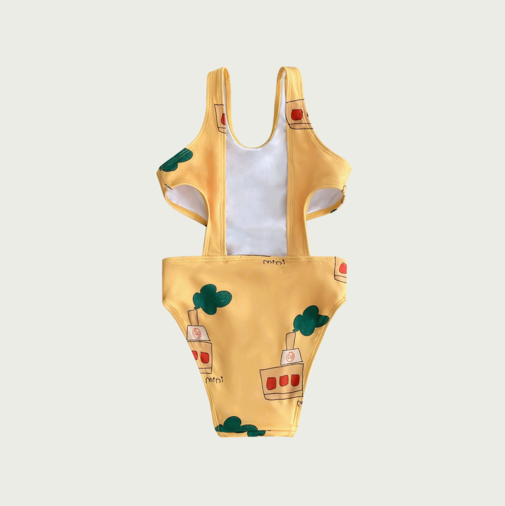 One-Piece Swimwear - Yellow