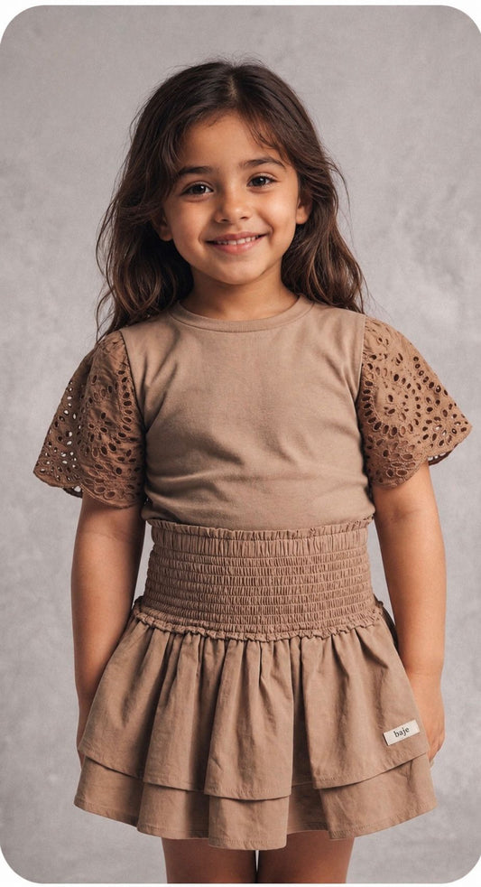 Bless T-Shirt and Skirt Set