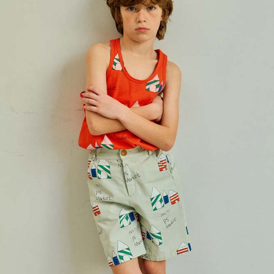 House Printed Shorts - Grey