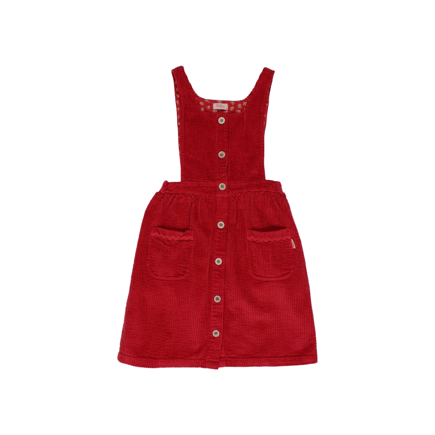 Corduroy Dress - Cherry