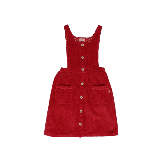 Corduroy Dress - Cherry