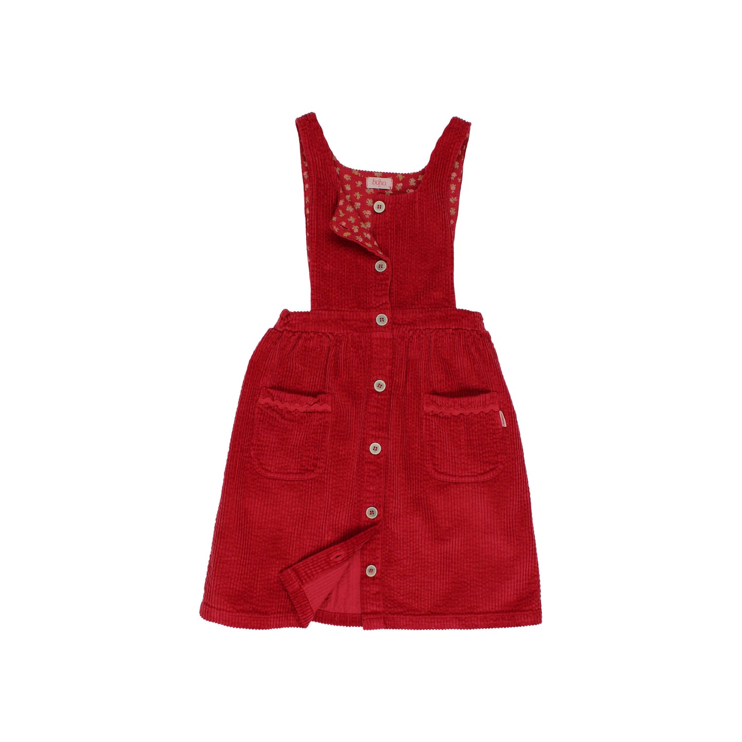 Corduroy Dress - Cherry