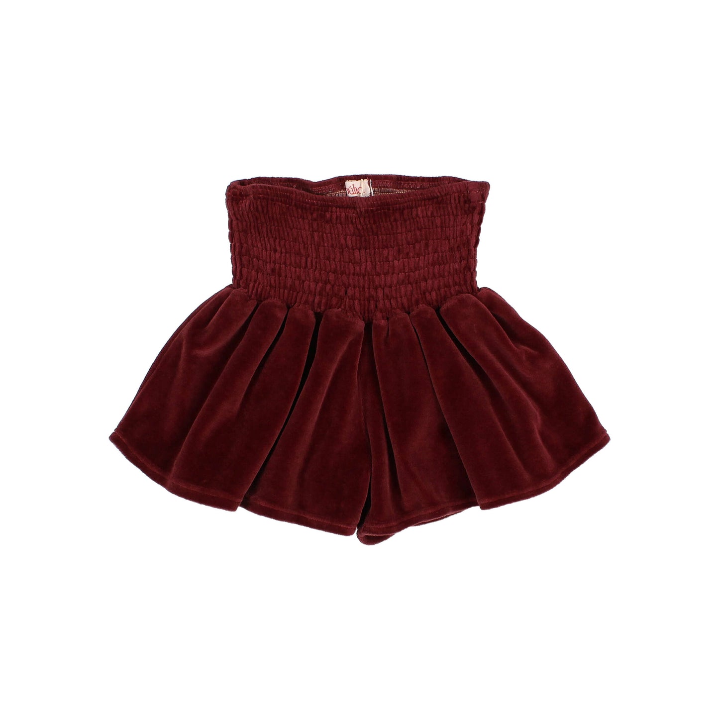 Chic Blouse & Velvet Skirt - Pomegranate