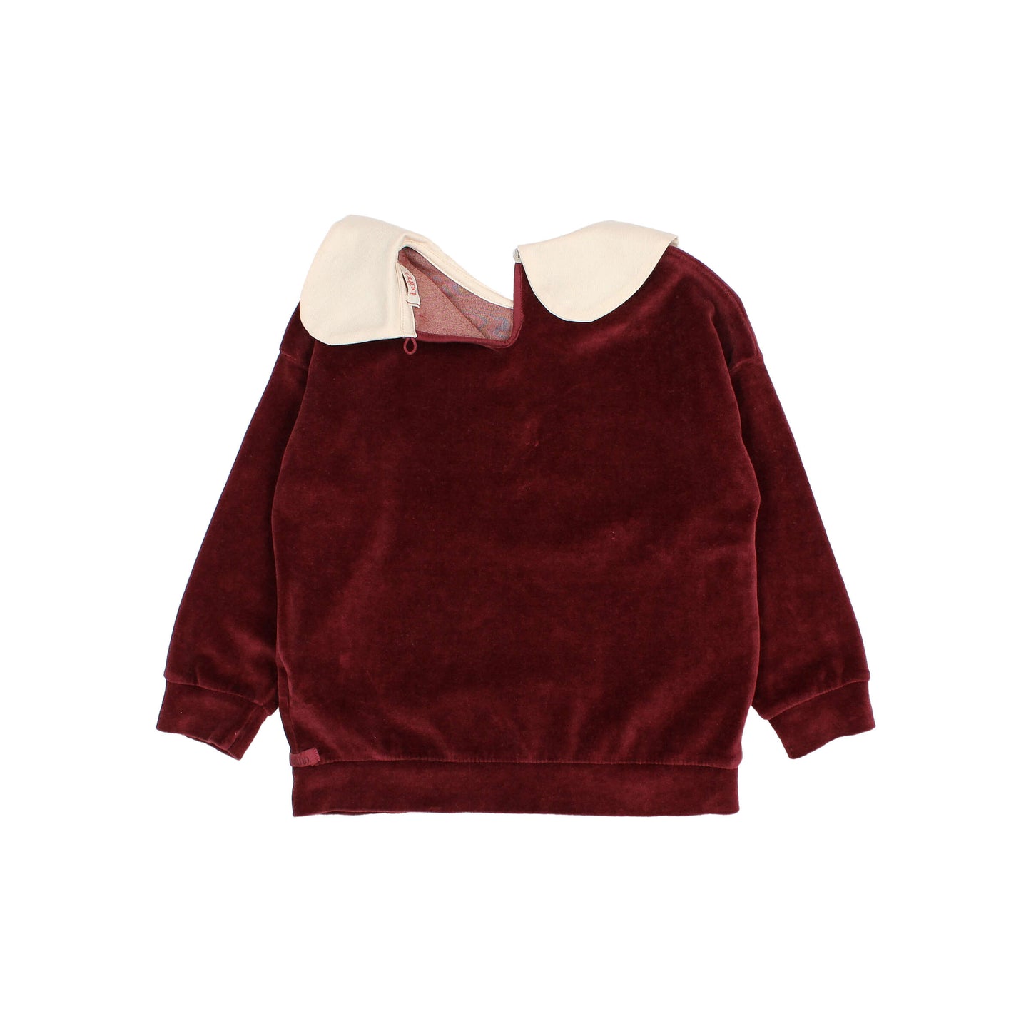 Velvet Sweatshirt & Pants Set - Pomegranate