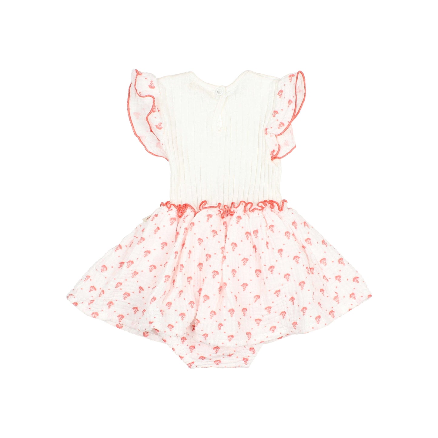 Baby Bali Combi Dress - Coral