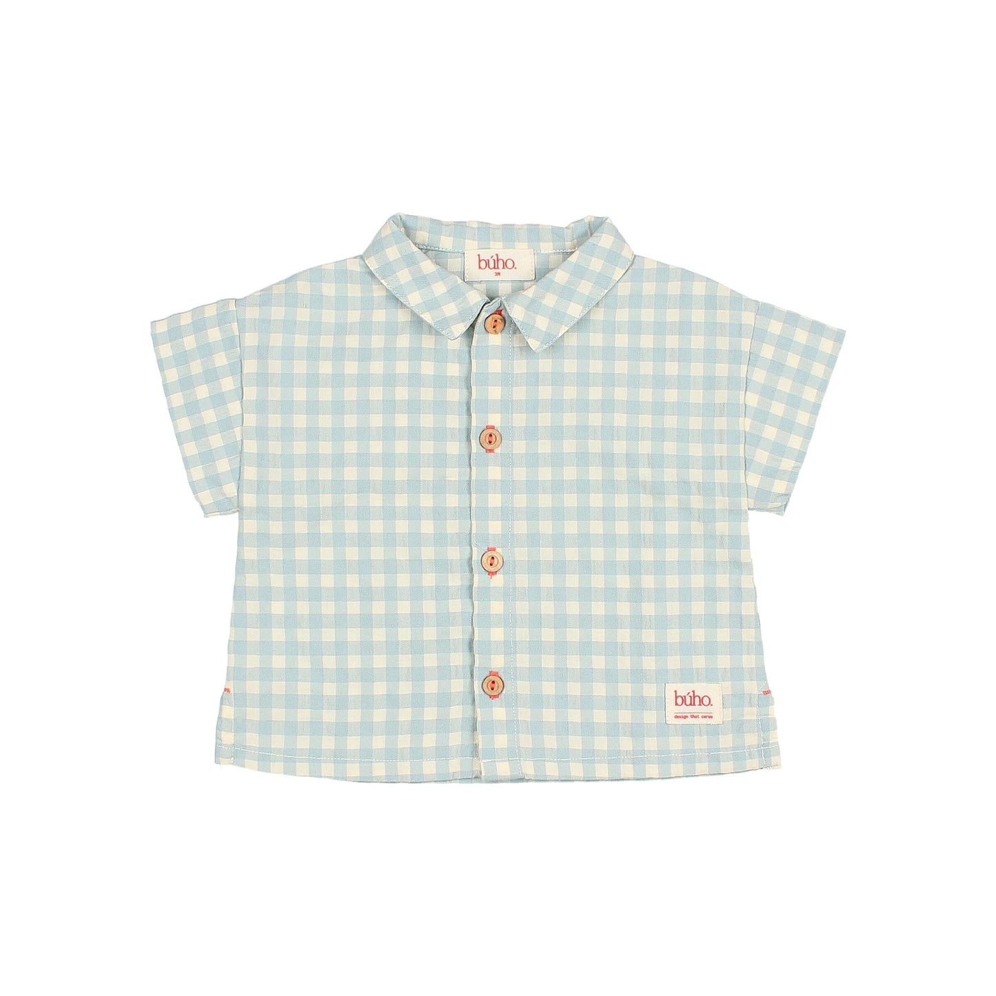 Baby Gingham Boy Set - Aqua