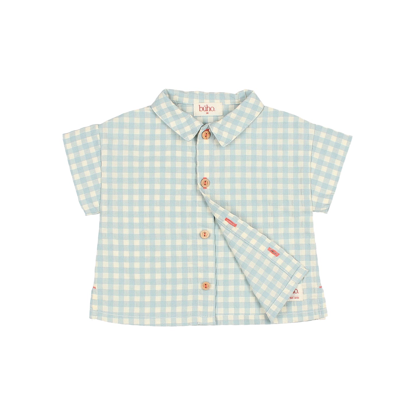 Baby Gingham Boy Set - Aqua