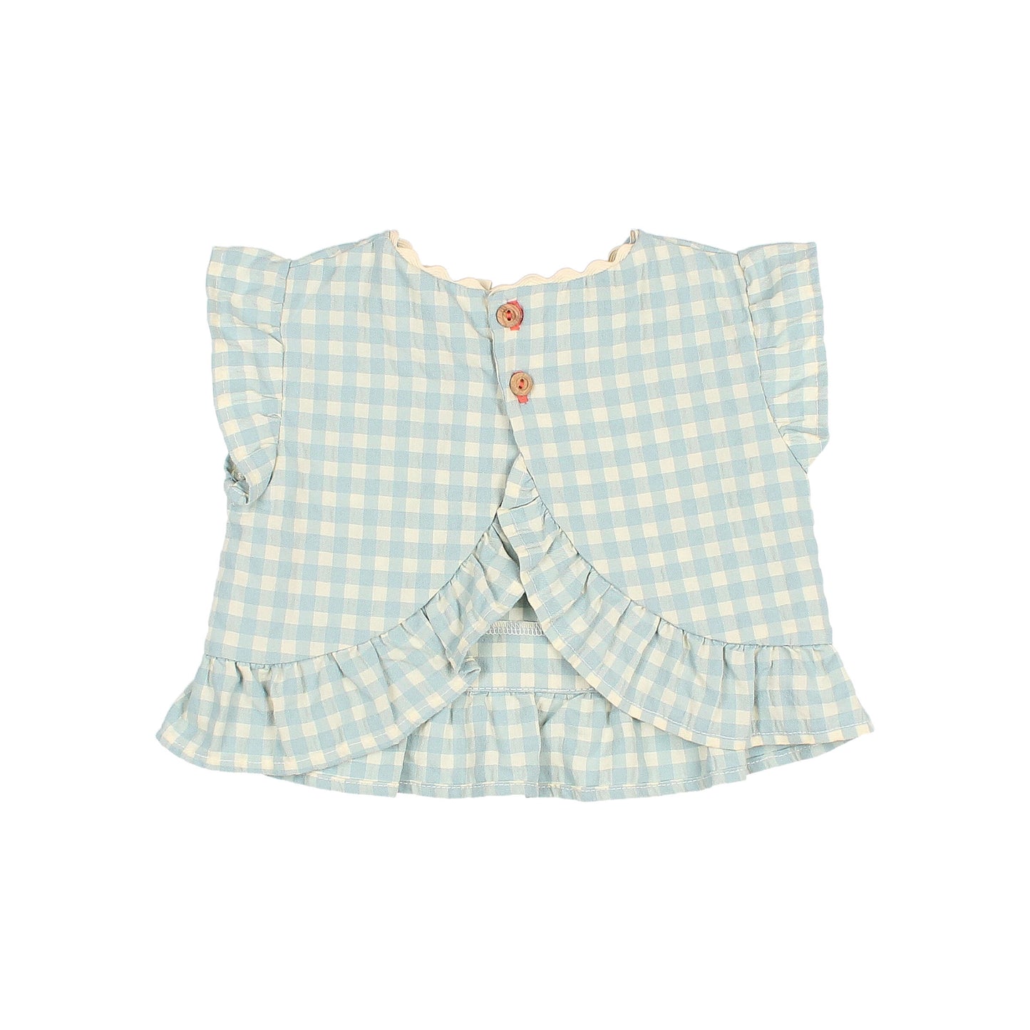 Baby Gingham Top and Shorts Girls Set