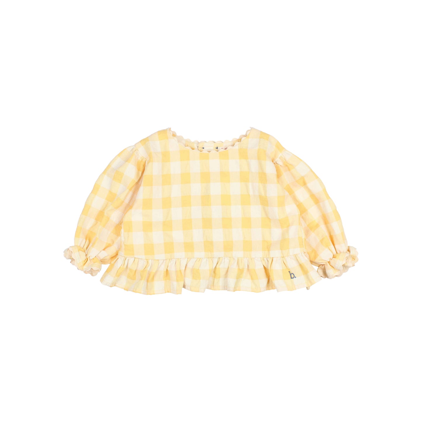 Baby Gingham Blouse and Culotte Set