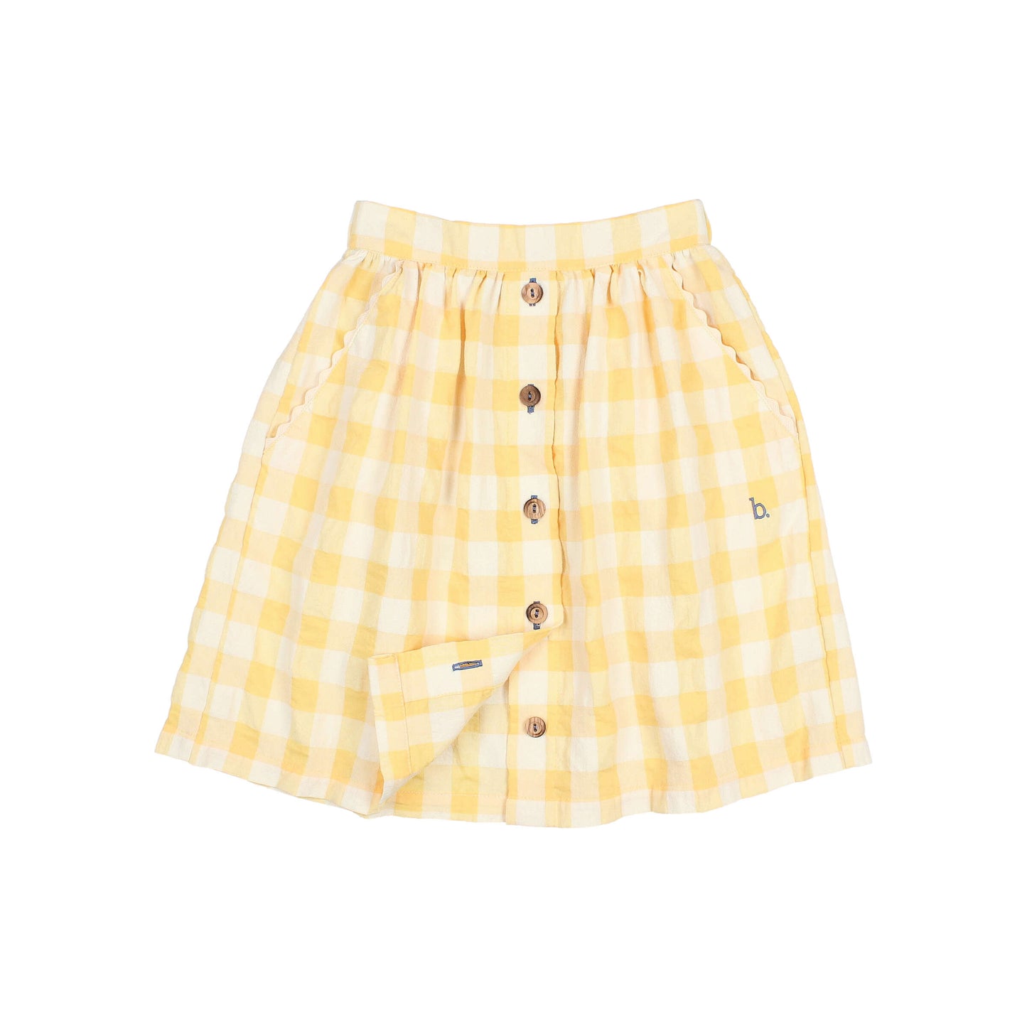 Gingham Midi Skirt - Sun