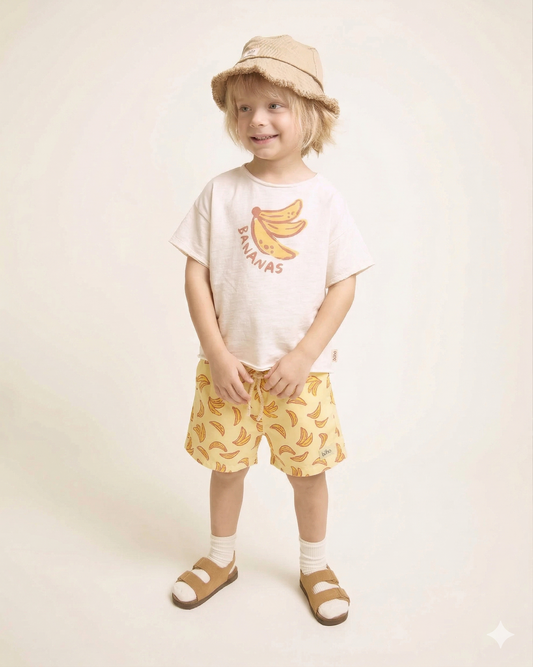 Banana T-shirt and Swimsuit Set