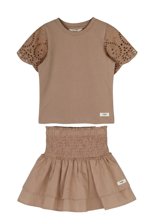 Bless T-Shirt and Skirt Set