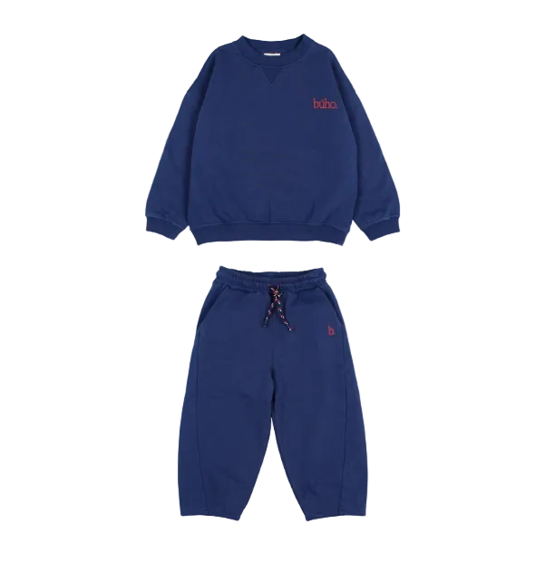 Fleece Sweatshirt & Pant - Marine