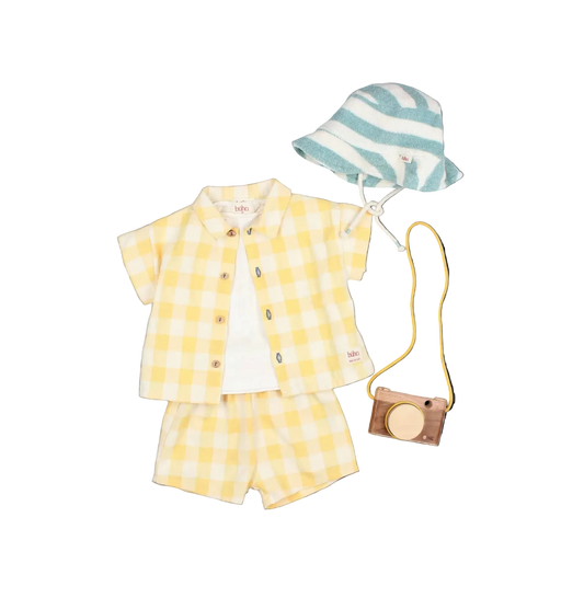 Baby Gingham Boy Set - Sun