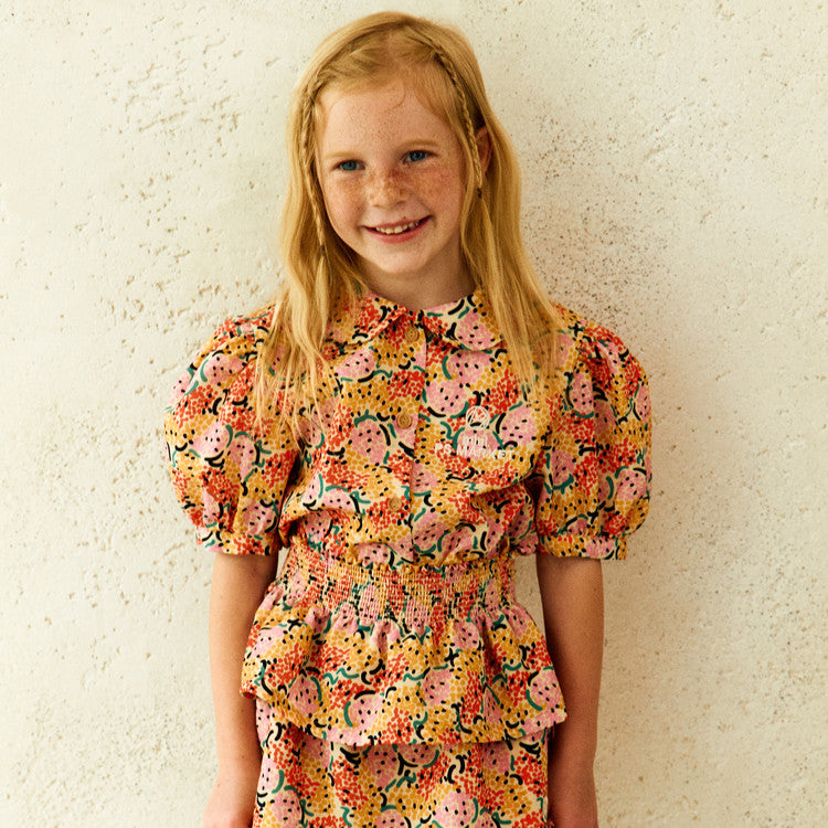 Hawaiian Blouse and Pant Girl Set