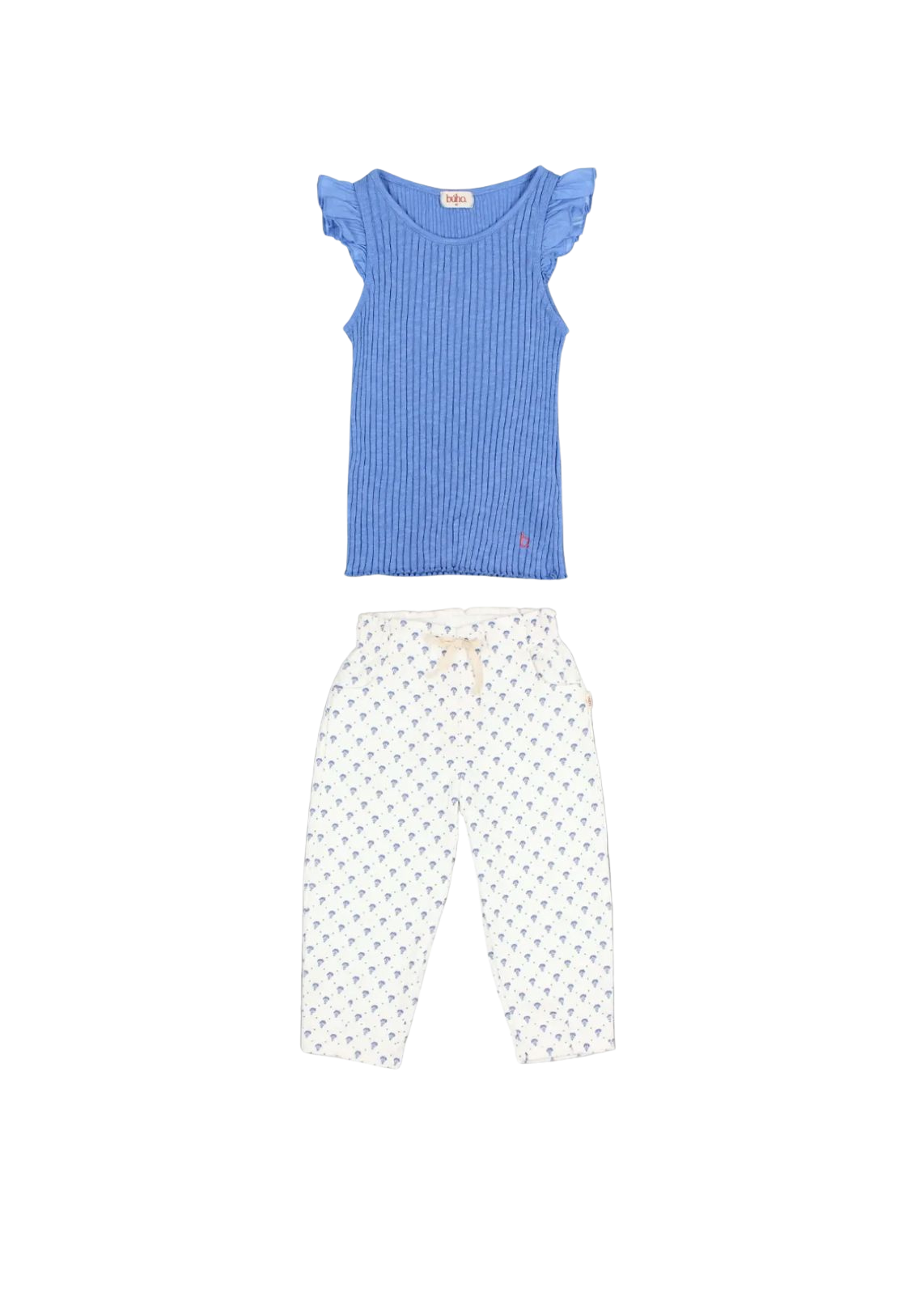 Ruffle T-Shirt and Pant Set