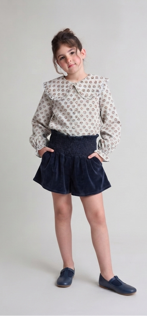 Velvet Skirt-Short Set – Whale