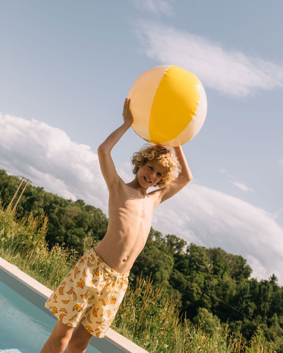Banana T-shirt and Swimsuit Set
