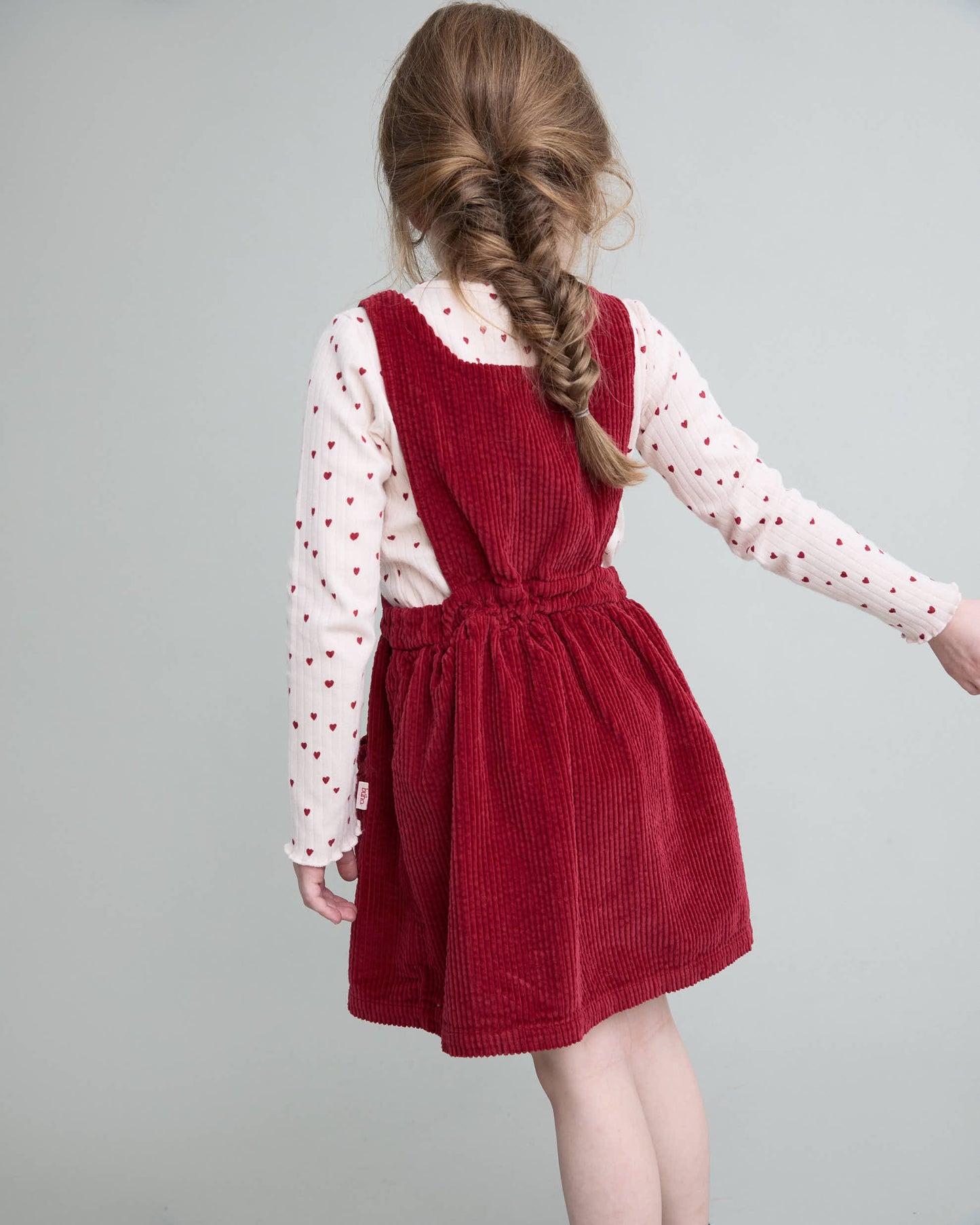 Corduroy Dress - Cherry