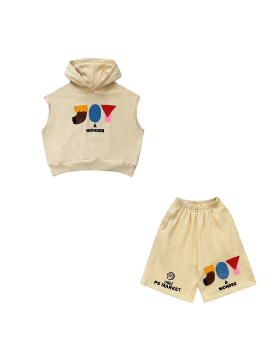 Hoodie Sweatshirt &  Shorts Set - Joy