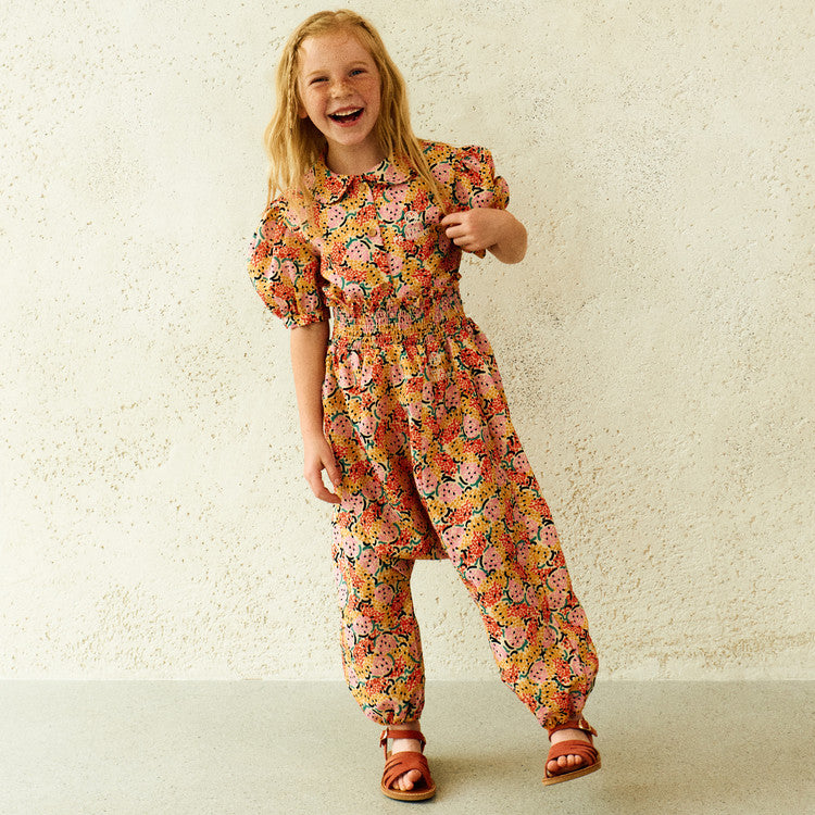 Hawaiian Blouse and Pant Girl Set
