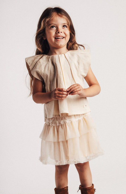 Moire T-Shirt and Skirt Set