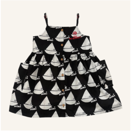 Boat Printed Dress
