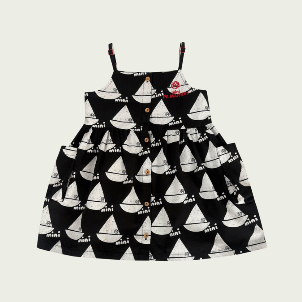 Set - Boat Dress With Reversible Cap