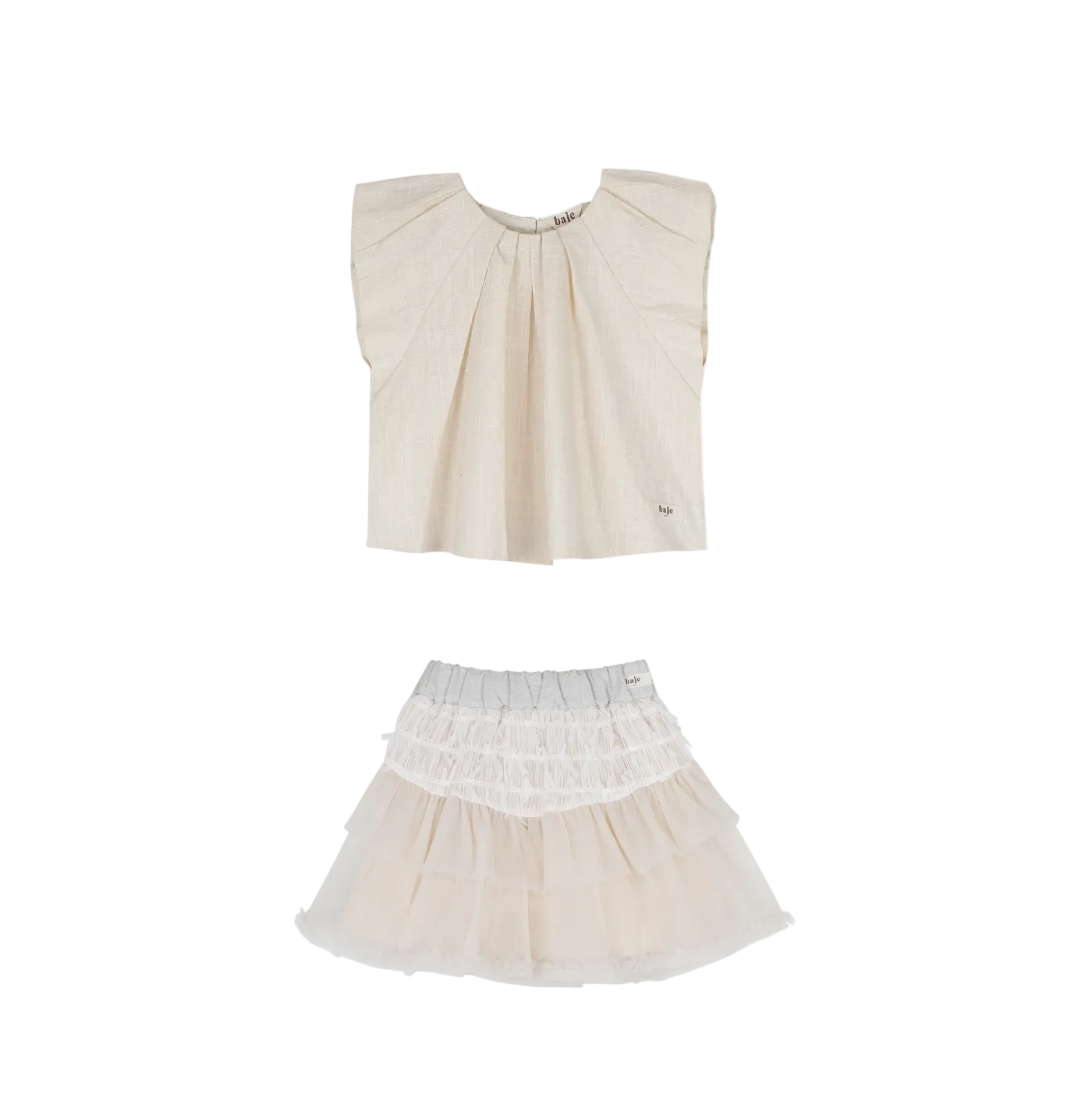 Moire T-Shirt and Skirt Set