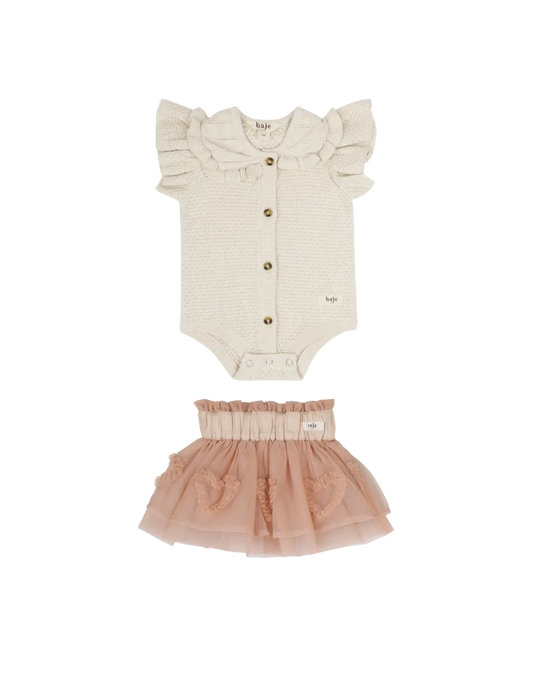Lousy Romper and Skirt Set