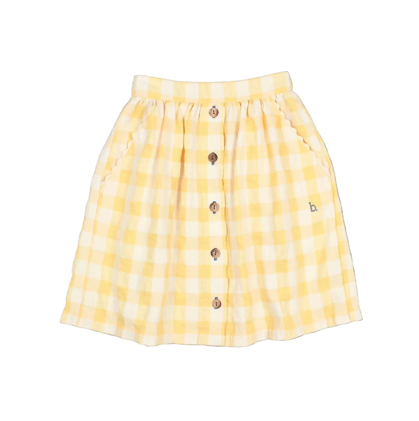 Gingham Midi Skirt - Sun